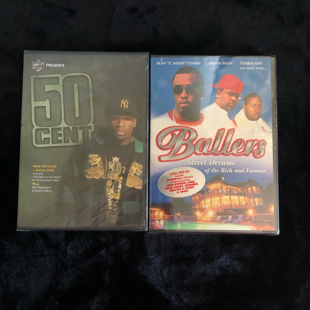 2 DVDs combo pack: 50 Cent and Ballers